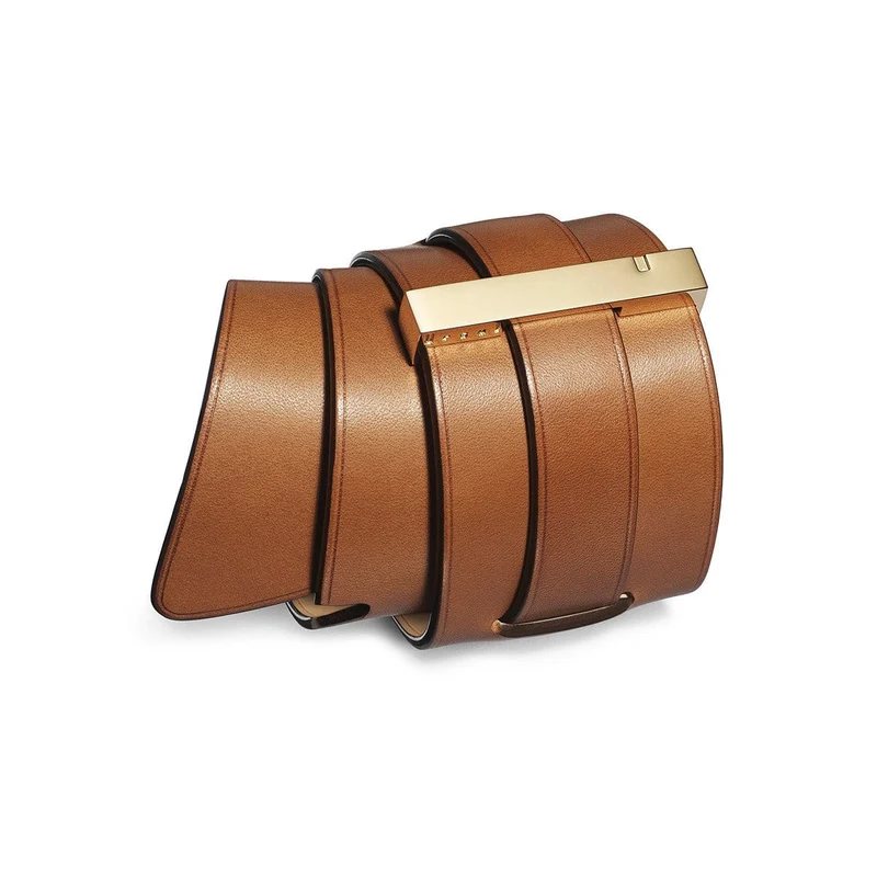 Manchette cuir camel | SPARTIATE
