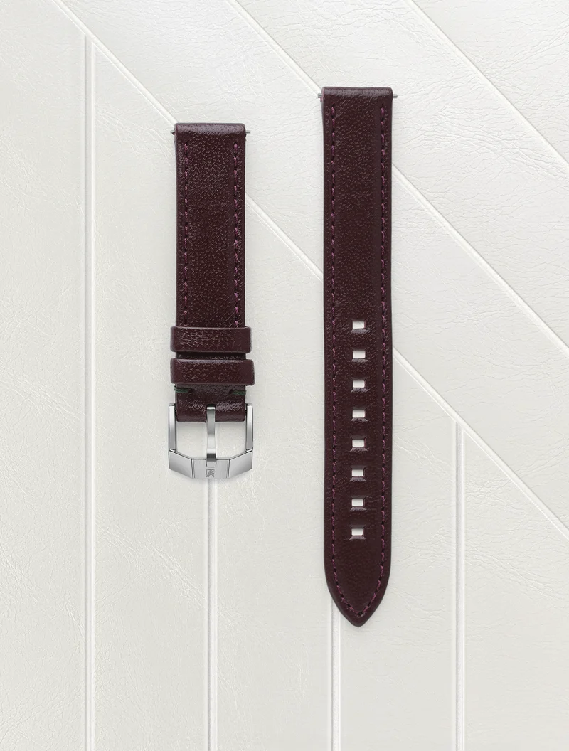 Bracelet Chevreau Bordeaux 14mm