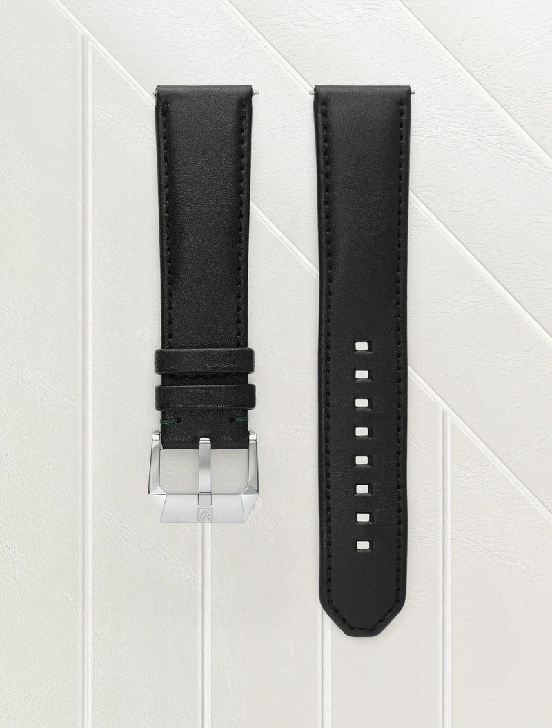 Bracelet Collet Végétal Noir 22mm