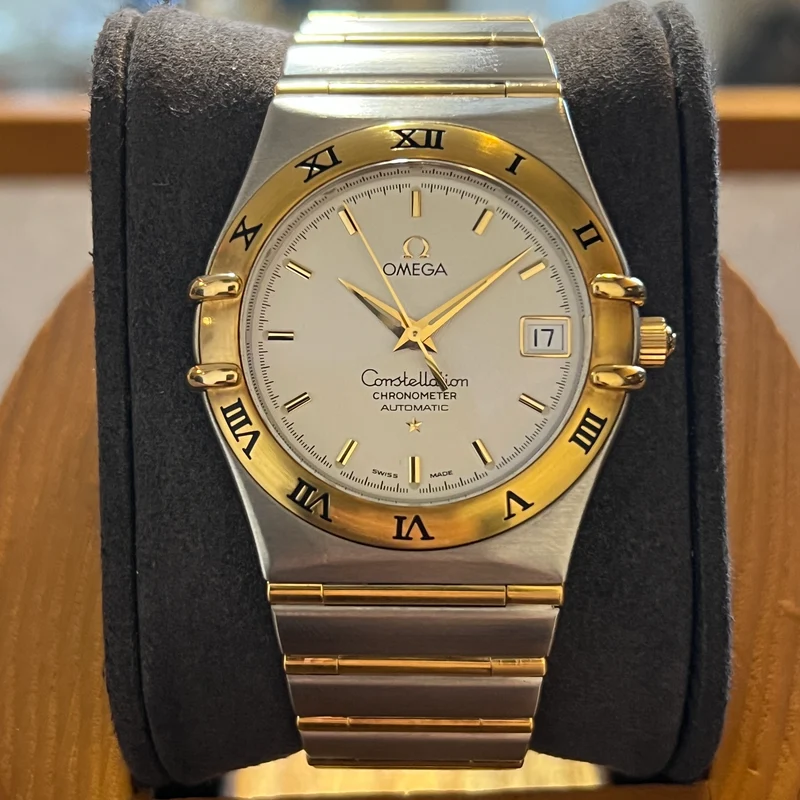 Omega Constellation Automatic Date Lunette en or 1202.30