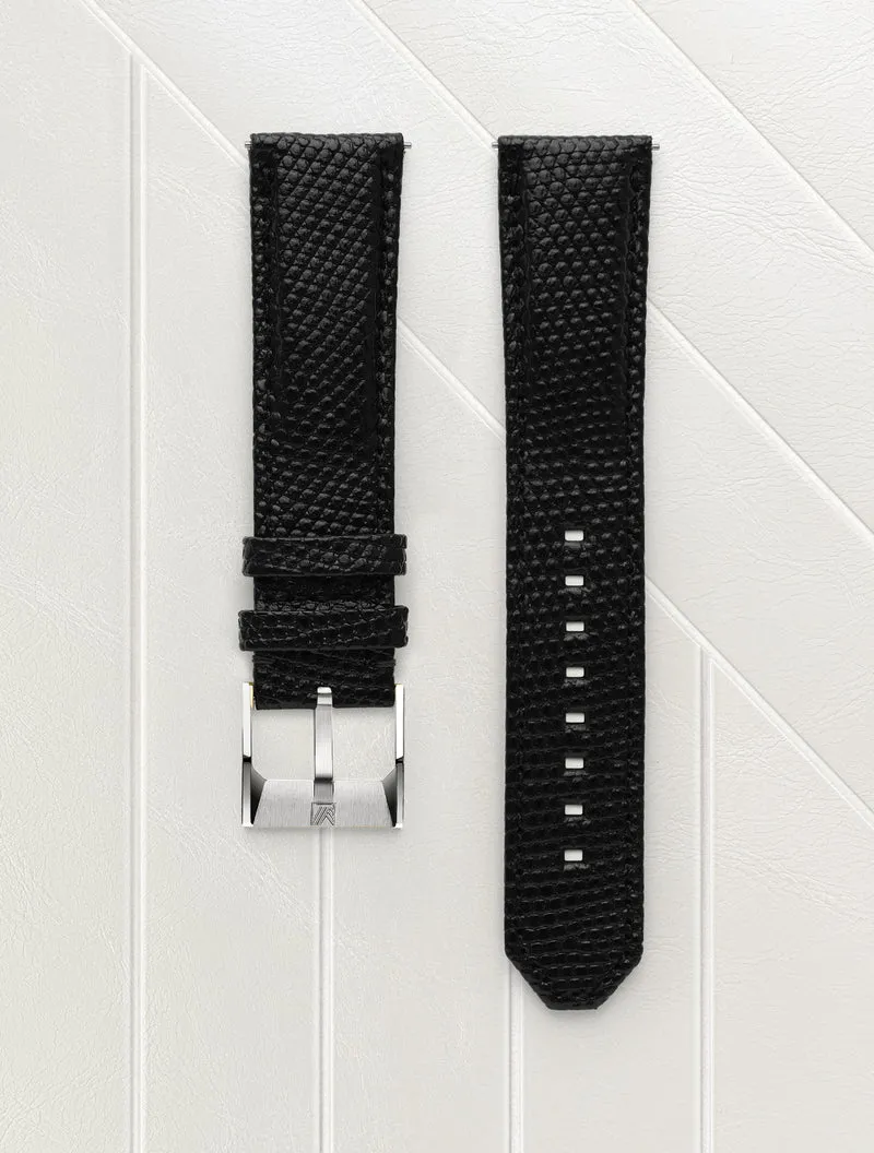 Bracelet Lézard Noir 20mm
