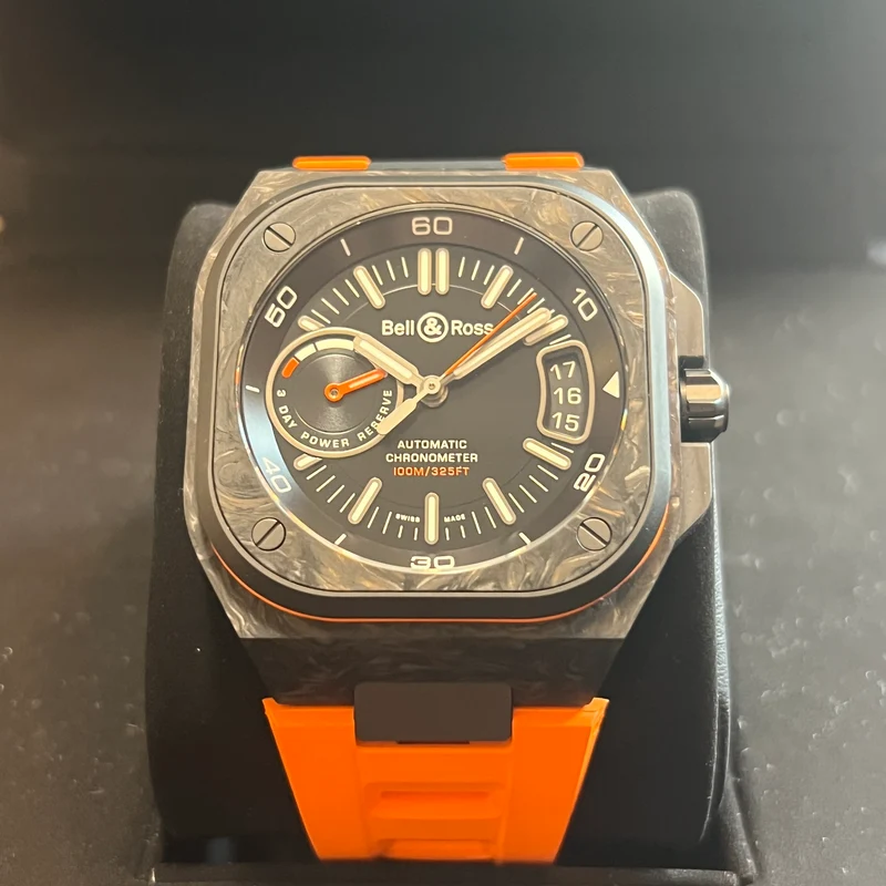 Bell & Ross Ensemble complet Carbon Orange BRX5R-BO-TC/SRB