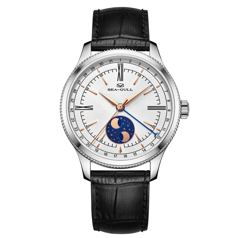 Double Hémisphère Lune Calendrier Habillée 41mm