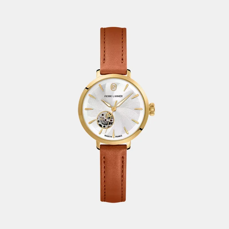 Montre PIERRE LANNIER Femme SOLINE en Cuir Marron 139L524