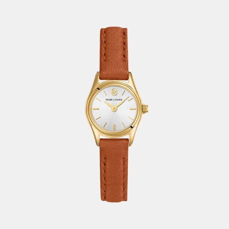 Montre PIERRE LANNIER Femme PYA en Cuir Marron 091M524