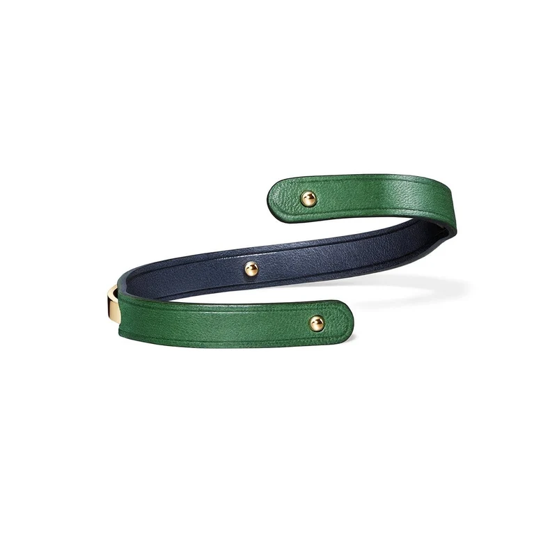 Bracelet cuir femme vert | URAEUS.6