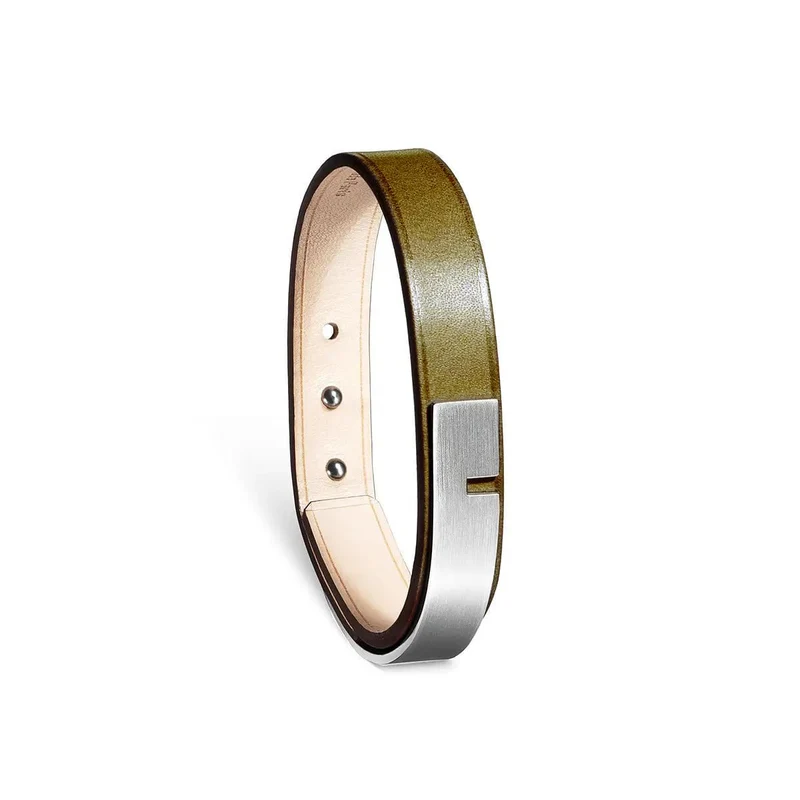 Bracelet cuir kaki | U'TURN.11