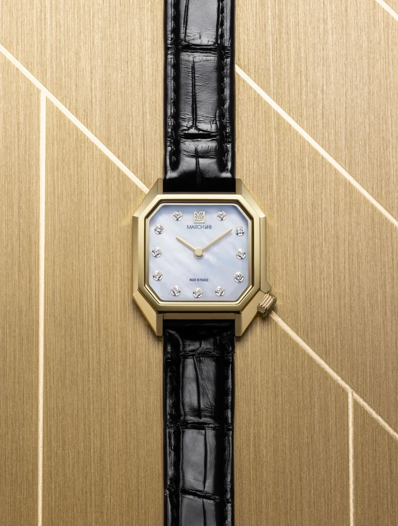 Montre LADY MANSART Diamants Nacre OR 18 CARATS