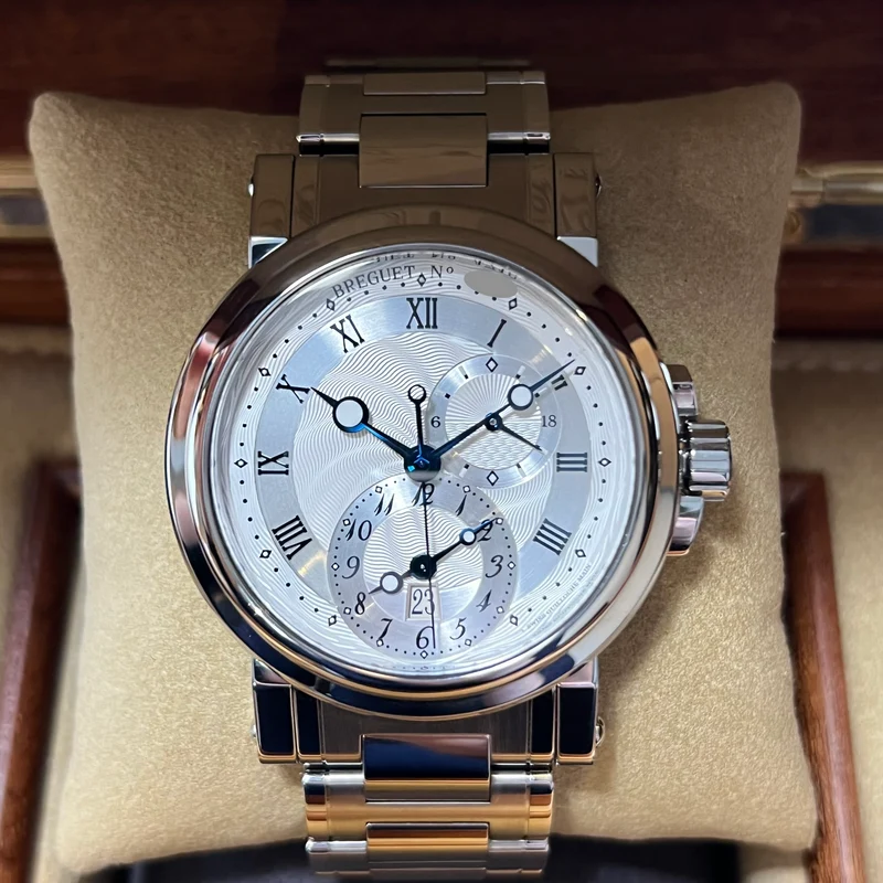 Breguet Marine Automatic GMT 2023 Coffret complet 5857ST/12/SZ0