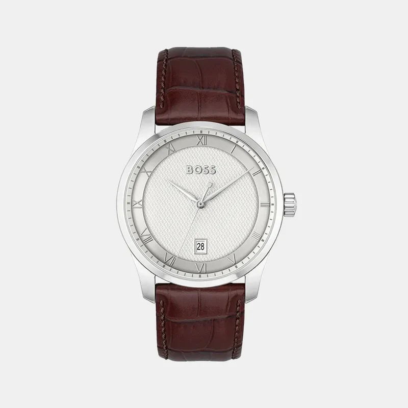 Montre BOSS Homme Principle en Cuir Marron 1514114