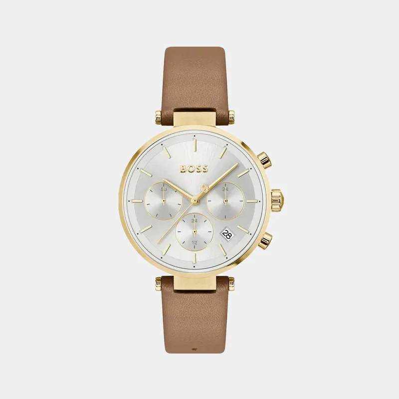 Montre BOSS Femme Majesty Sport en Cuir Marron 1502772