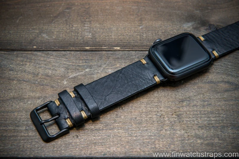 Apple Watch 10, 11 artisan leather watch band. Badalassi Wax Italian leather.