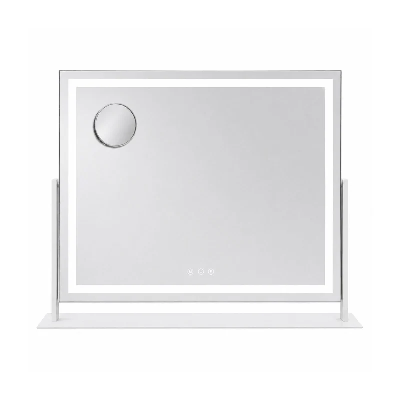 Lenoxx LED Makeup Mirror 64cm x 50.3cm with Adjustable Brightness & Magnifying Mirror