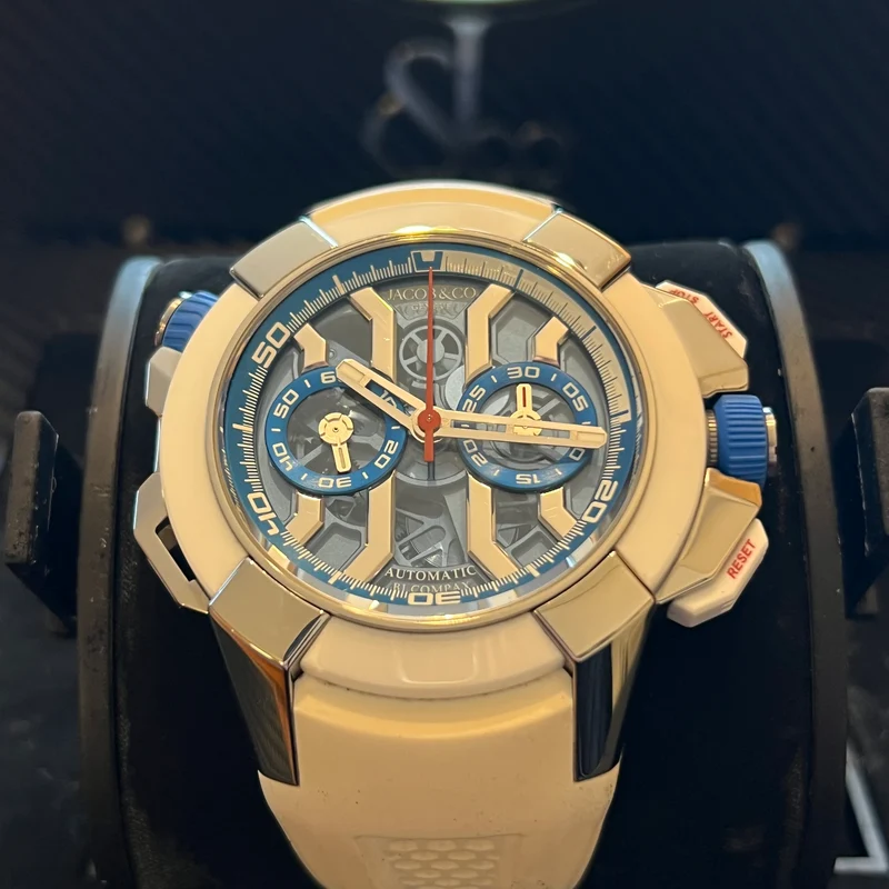 Coffret complet Jacob & Co Epic X Chrono Summer Edition EC313.20
