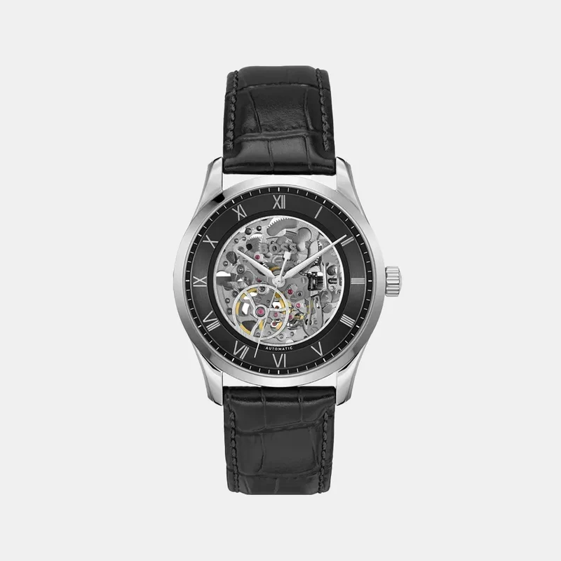 Montre BOSS Homme Principle Skeleton Automatique en Cuir 1514234