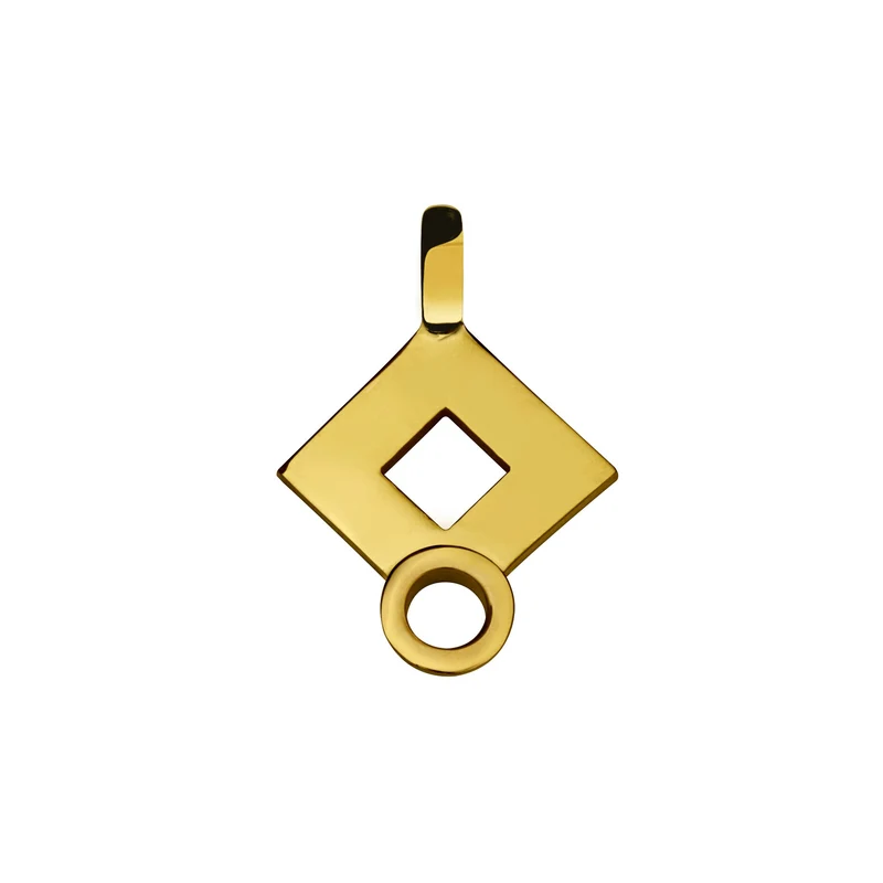 Pendentif signe Losange en or Tournaire