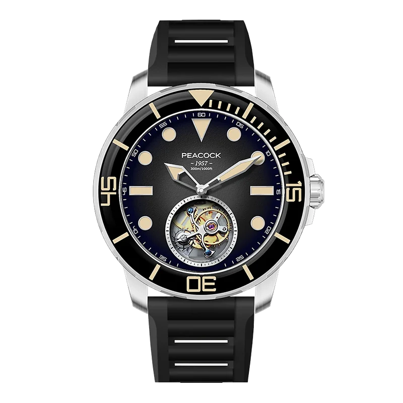 Peacock Ocean Wing Tourbillon Watch Diver 300M