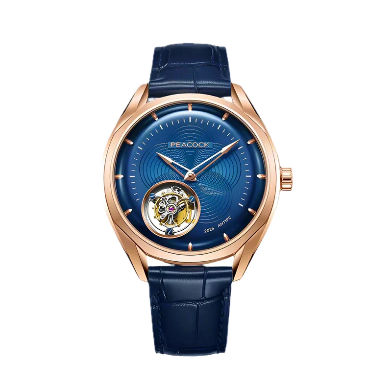 Peacock Hand-Made Guilloché Classic-Grandeur Tourbillon Watch