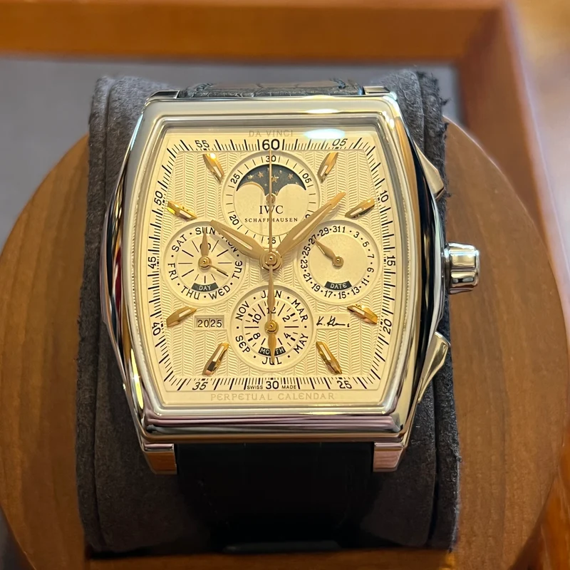IWC Calendrier perpétuel Da Vinci Kurt Klaus, coffret complet IW376207