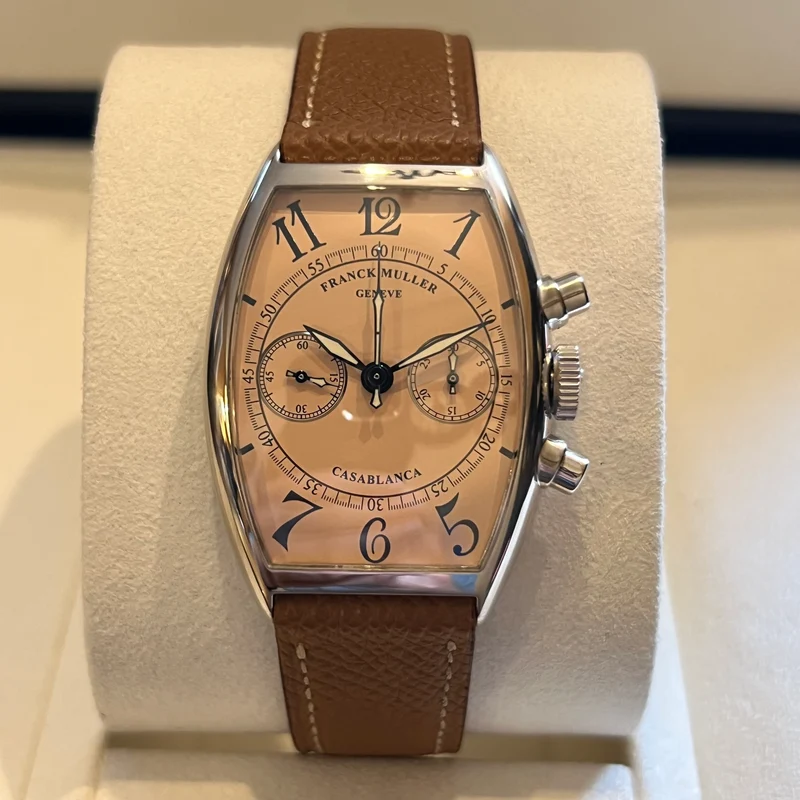 Franck Muller Casablanca Chronographe Or Blanc 18KT Set Complet 5850CCC