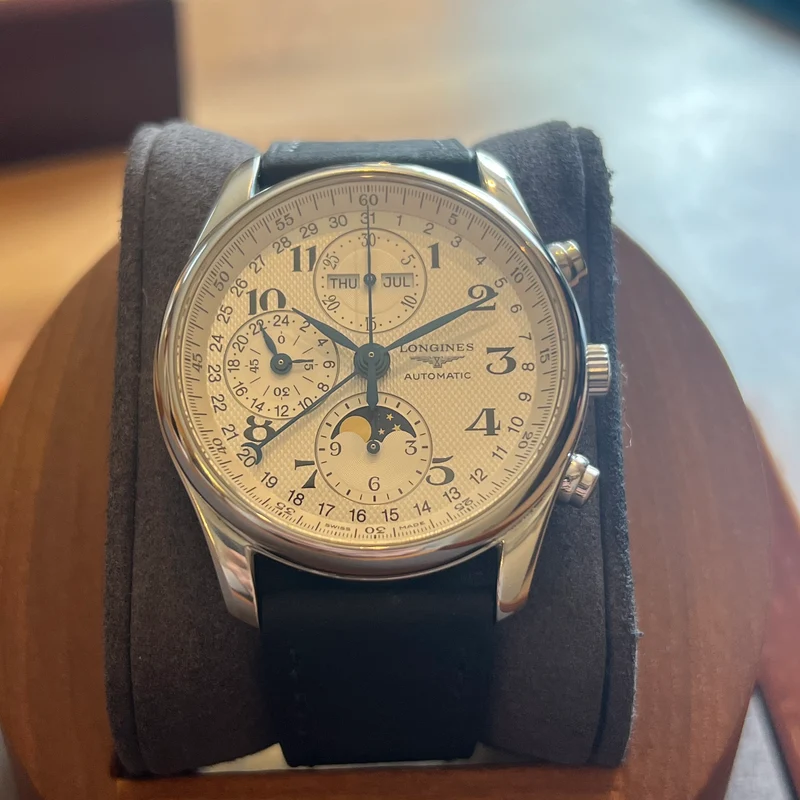 Coffret complet Longines Master Collection Chrono Phase de Lune L2.673.4