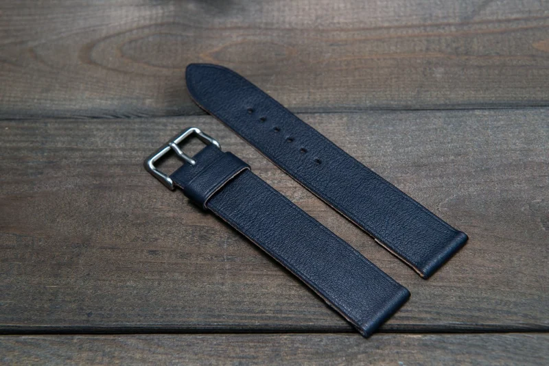 Kangaroo leather watch strap, handmade in Finland