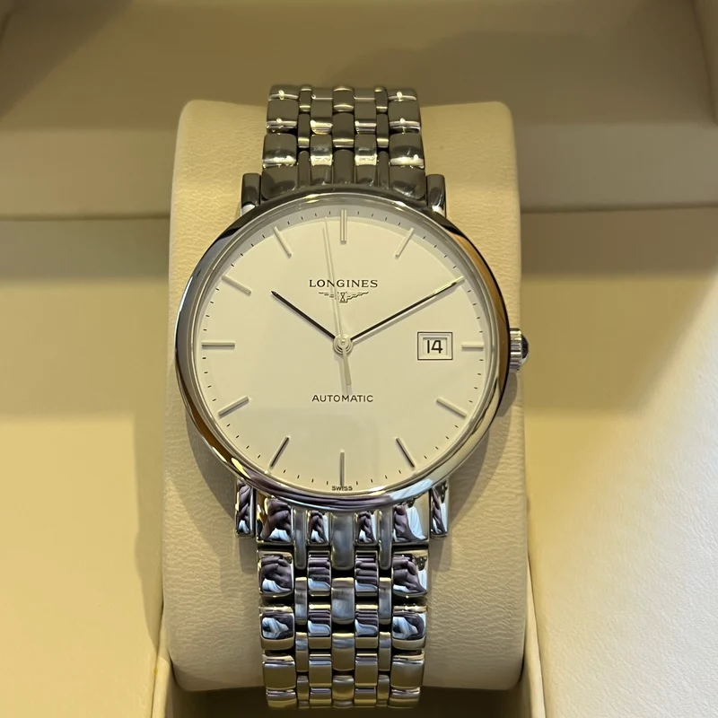 Montre Longines Elegant Collection Automatique Date Ensemble Complet L4.810.4.11.6
