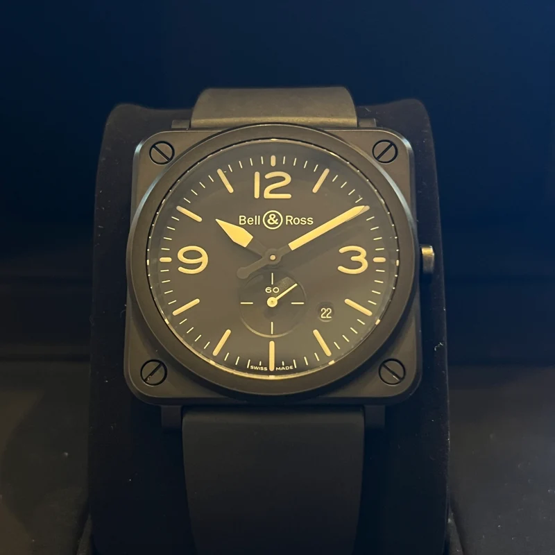 Bell & Ross Ensemble complet en quartz noir mat 2024 BRS-64-CMBL