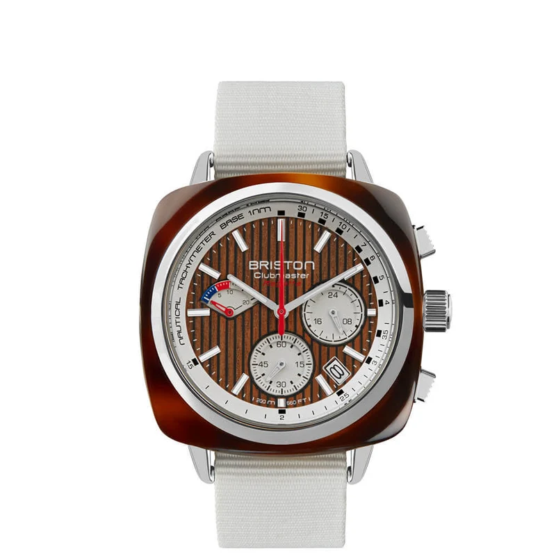Briston Clubmaster Regatta - Chrono - Noyer / Blanc