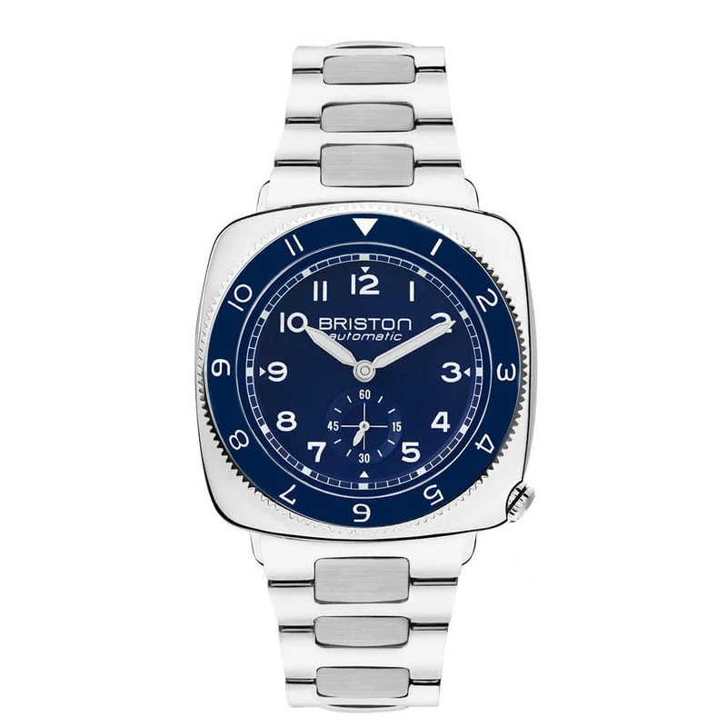 Briston Clubmaster Legend - Petite seconde - Acier - Bleu marine