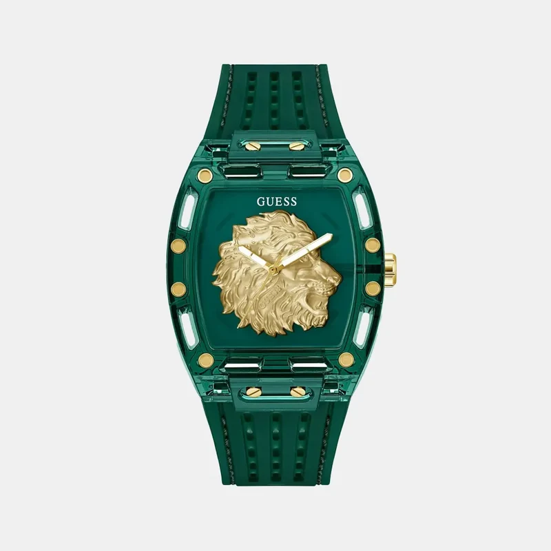 Montre GUESS Homme Phoenix en Silicone Vert GW0959G2