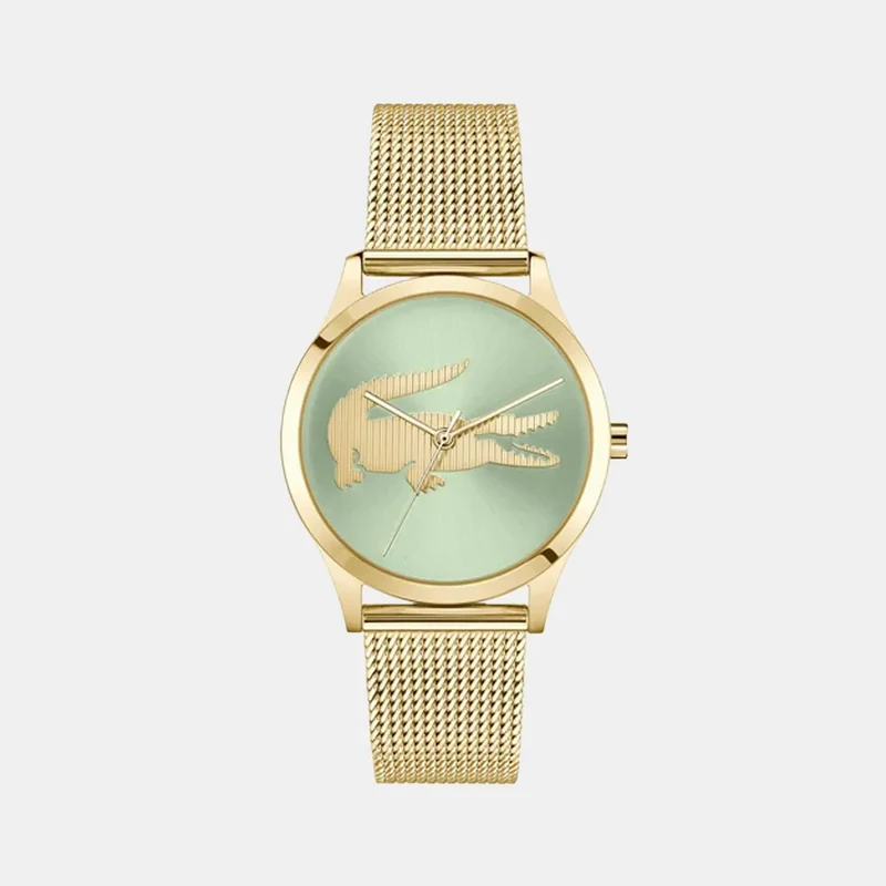 Montre LACOSTE Femme Crocodelle en Acier Doré 2001417