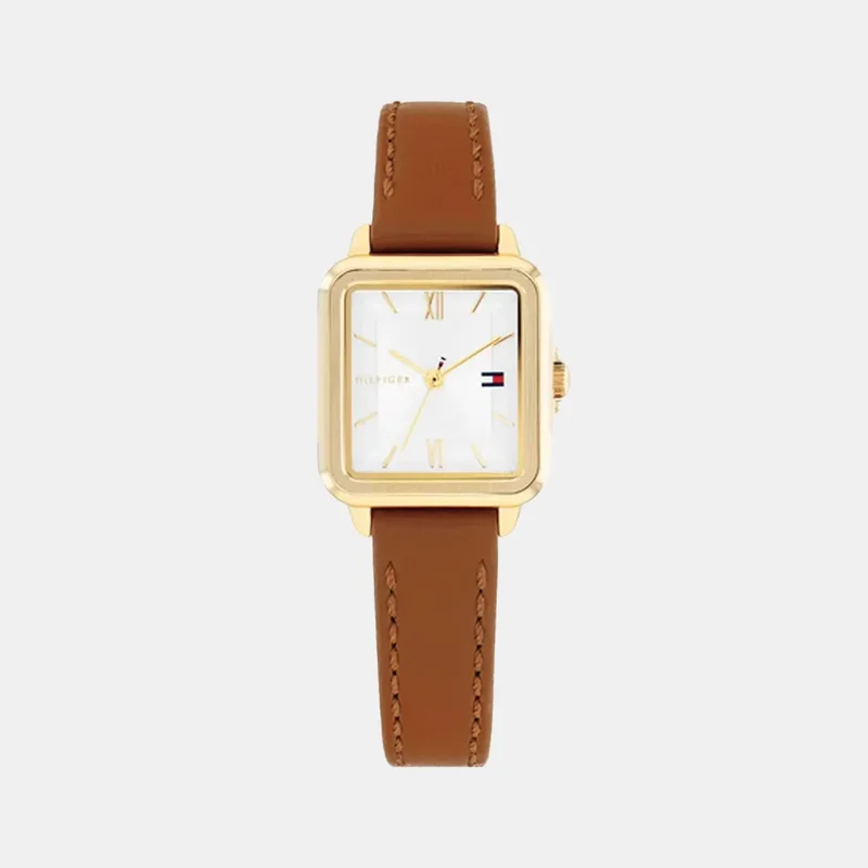 Montre TOMMY HILFIGER Femme Mia en Cuir Marron 1782859