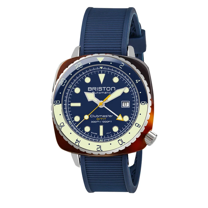 Montre Briston Clubmaster Diver Pro GMT - Bleu marine