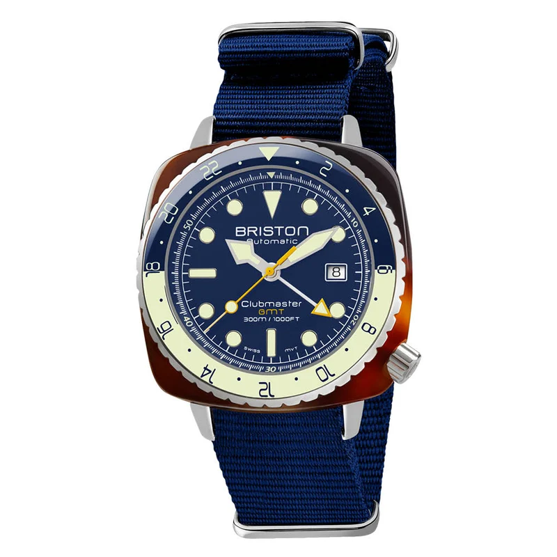 Montre Briston Clubmaster Diver Pro GMT - Bleu marine