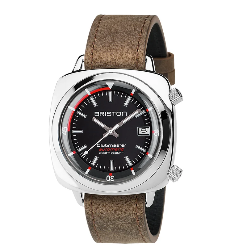 Briston Clubmaster Diver - Acier - Noir