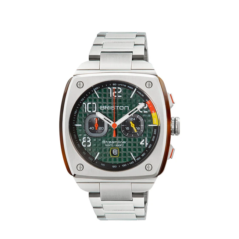 Briston Streamliner Urban - Chrono - Acier - Vert