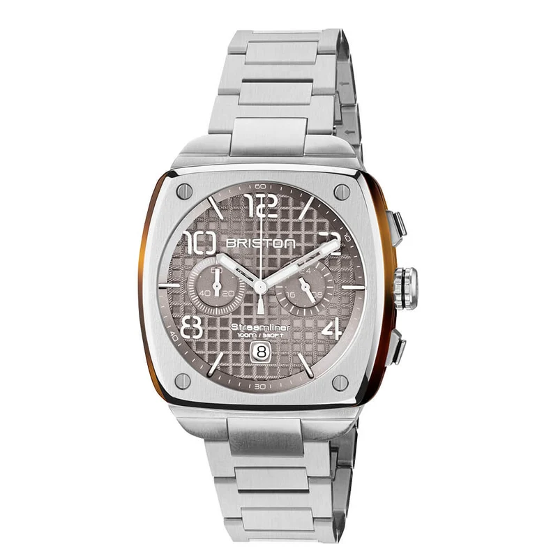 Briston Streamliner Urban - Chrono - Acier - Gris Taupe