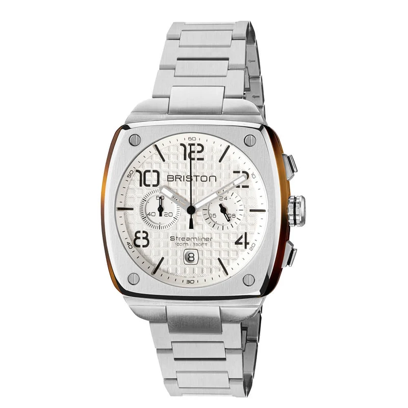 Briston Streamliner Urban - Chrono - Acier - Blanc