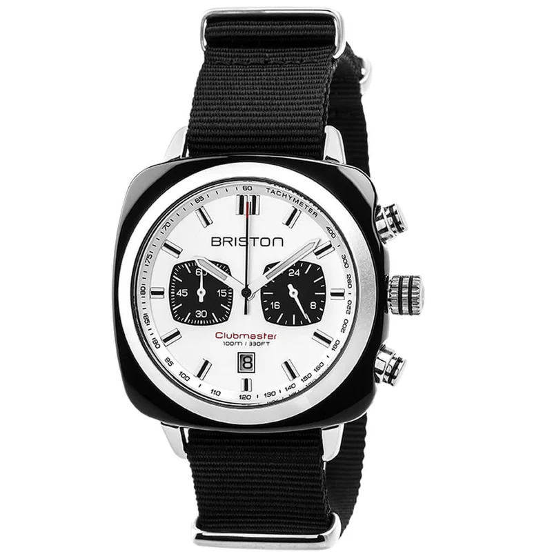Briston Clubmaster Sport - Chrono - Blanc