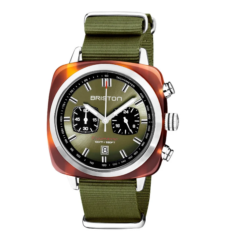 Briston Clubmaster Sport - Chrono - Vert olive