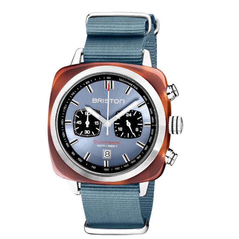 Briston Clubmaster Sport - Chrono - Bleu glacier