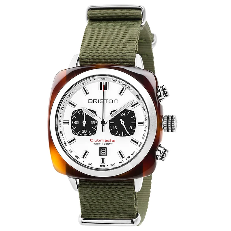 Briston Clubmaster Sport - Chrono - Blanc