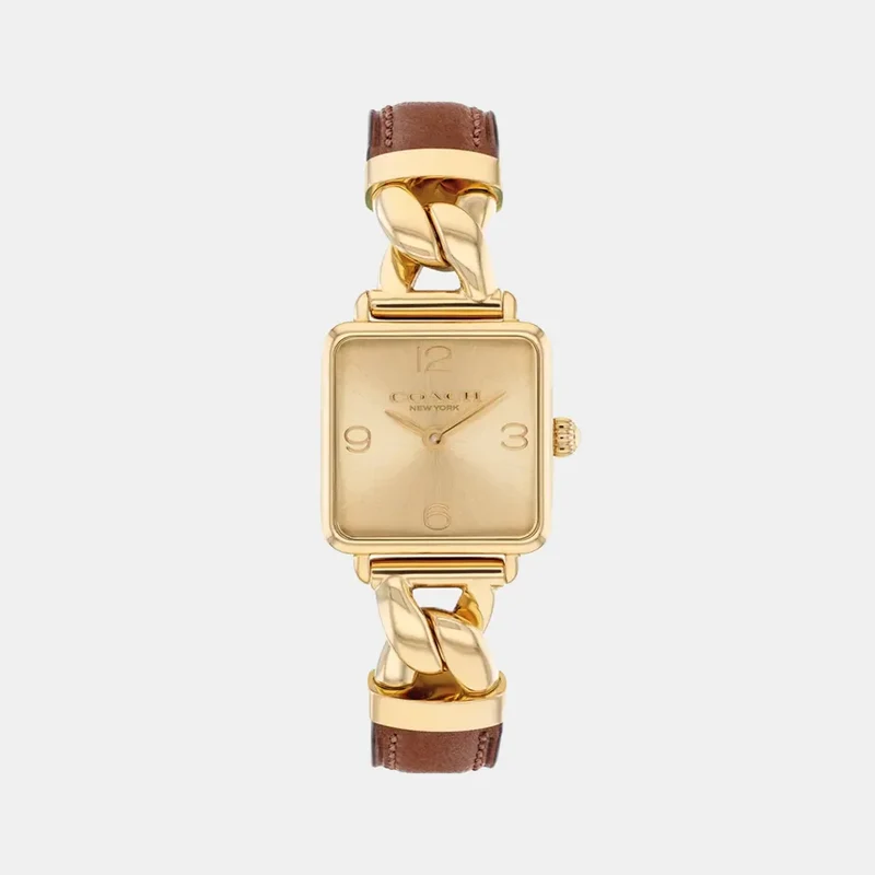 Montre COACH Femme Cass en Cuir Marron 14504555