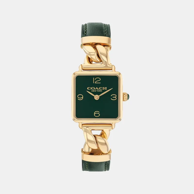 Montre COACH Femme Cass en Cuir Vert 14504557