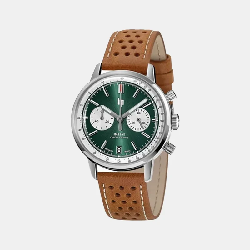 Montre LIP Homme Rally en Cuir Marron 671807