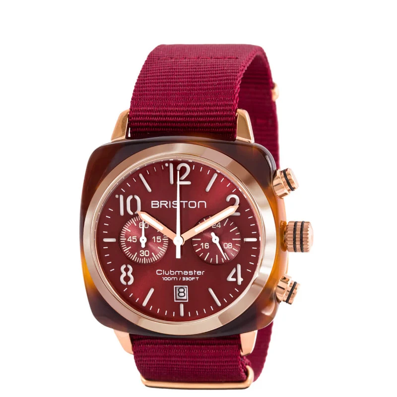 Briston Clubmaster Classic - Chrono - Or - Rouge