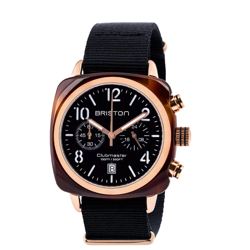 Briston Clubmaster Classic - Chrono - Or - Noir