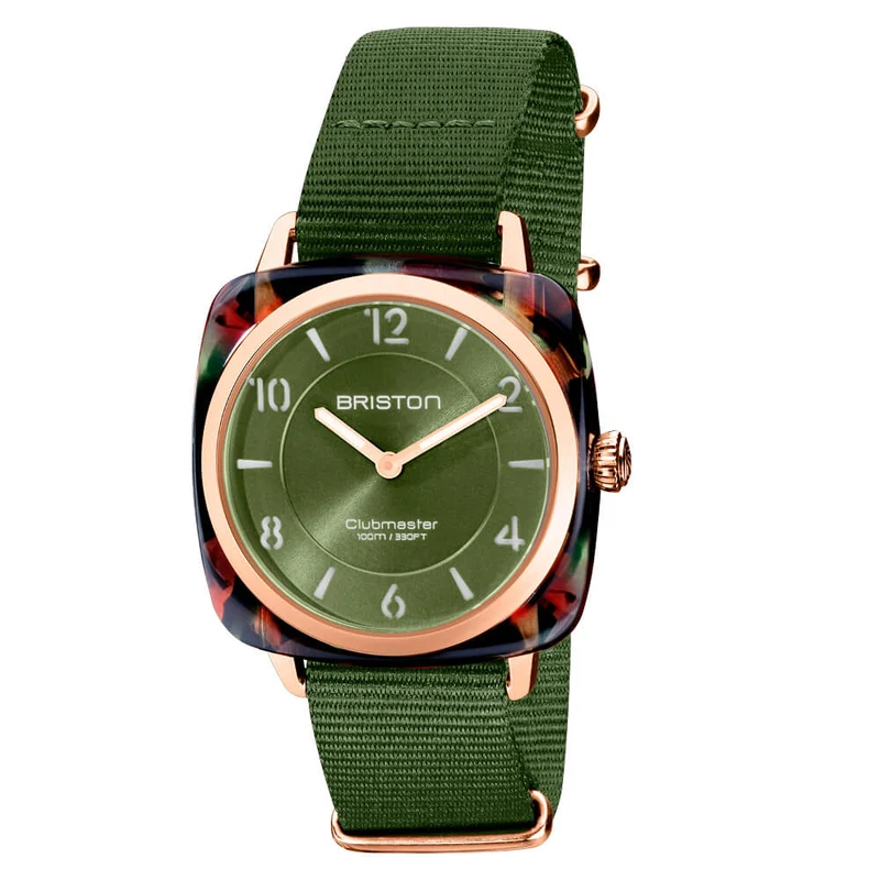 Briston Clubmaster Chic - HM - Or - Vert olive