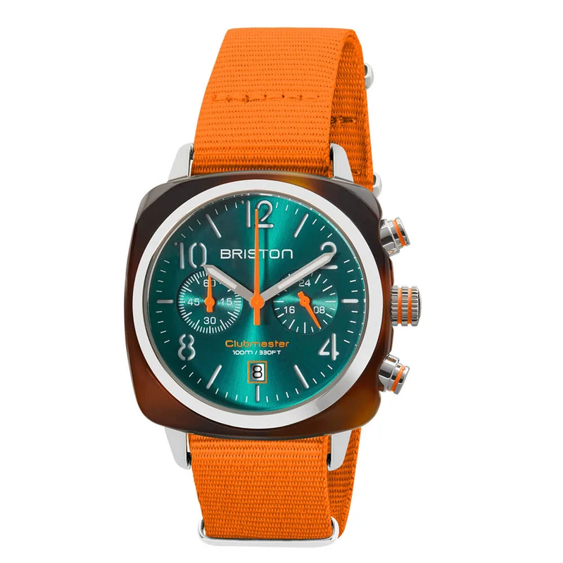 Briston Clubmaster Classic - Chrono - Ambiance estivale - Orange